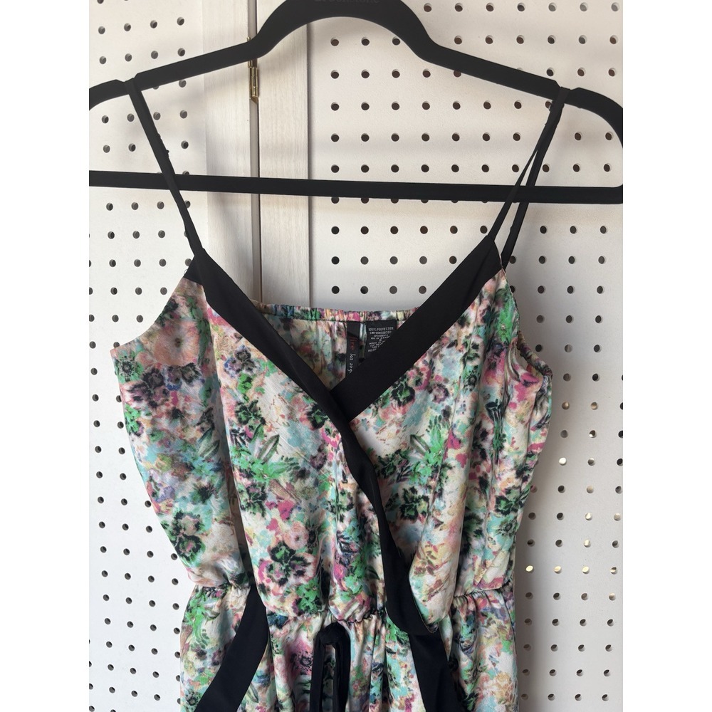 Fire Los Angeles Women's‎ Small Colorful Romper Shortall V-Neck Tank Cute - Picture 2 of 11